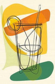 Poszter 53x81cm Művészi koktél