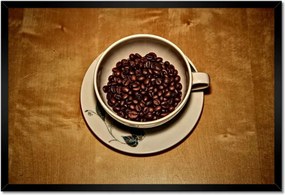 Poszterek keretben 60x40 Aromás kávébabok