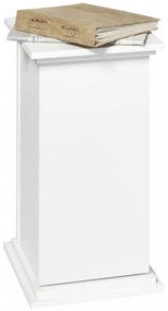 FMD fehér színű kisasztal ajtóval 57,4 cm