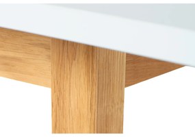 FRISK Összecsukható étkezőasztal 140 cm (fehér / tölgy)