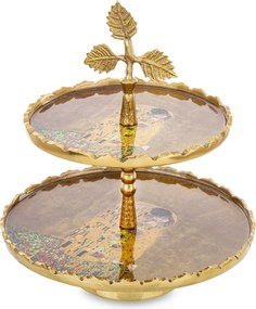 Gustav Klimt Fém emeletes étkészlet Kiss