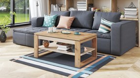 Mazzoni NUO Artisan Tölgy/Bézs (Pezsgő) - MODERN DOHÁNYZÓASZTAL MEGEMELHETŐ ASZTALLAPPAL