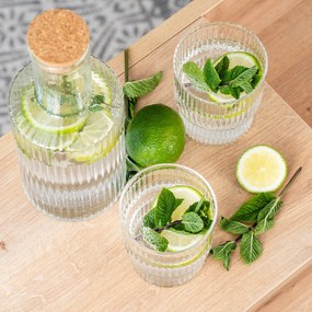 4Home Serve üvegkaraffa parafa dugóval , 1 l