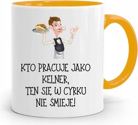 Pincérnek Sárga Bögre A Cirkuszban Nem Nevet Ajándék fényképes nyomtatással