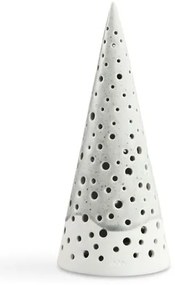 Nobili szürke csontporcelán karácsonyi gyertyatartó, magasság 19 cm - Kähler Design