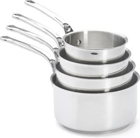 De Buyer 3410.04 - MILADY 4 részes rozsdamentes acél nyeles lábas készlet