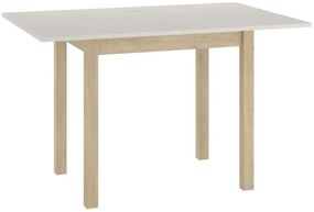 Kihúzható étkezőasztal FLIP 80(160)X80 cm, kasmír/Cremona Torro tölgy