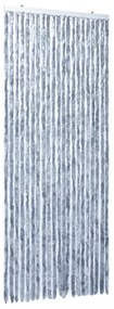 ezüstszínű zsenília rovarfüggöny 90 x 220 cm