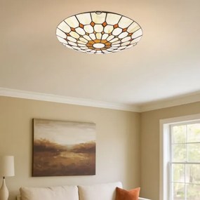 Brilagi - Tiffany vitrázs mennyezeti lámpatest DORAN 2xE27/60W/230V