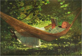 Flizelina Dekoratív Fotótapéta Hálószobába Pihenés a függőágyban 152x104 Ragasztó