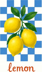 Poszter Citrom citrom retro dekoráció A4 21x30 cm