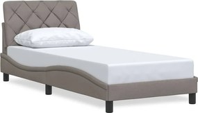 vidaXL ágykeret matrac nélkül tópszínű 80x200 cm szövet 80x200 cm