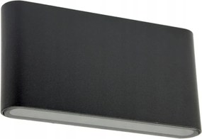 Kültéri Led fali lámpa fekete minimalista felső-alsó IP54 Su-ma