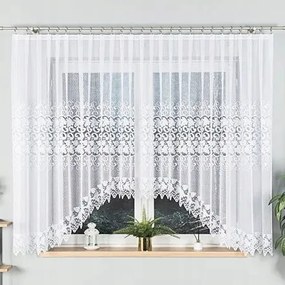 Hernani kész jacquard függöny 410x160cm fehér