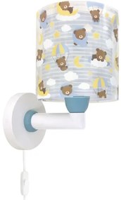 Dalber 41579T - Gyerek fali lámpa BABY TEDDY 1xE27/15W/230V kék