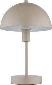 Globo 24009S Asztali lámpa, fém matt homok színű, PVC átlátszó kábel, billenőkapcsoló a kábelen, ø: 200mm, M: 310mm, kábel hossza 1500mm, 1x E14 40W 230V izzó nélkül