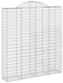 12 db íves horganyzott vas gabion kosár 200x50x220/240 cm