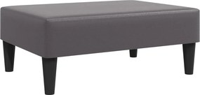 vidaXL szürke műbőr lábzsámoly 77x55x31 cm