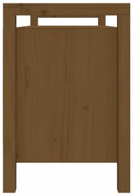 mézbarna tömör fenyőfa előszoba pad 110 x 40 x 60 cm