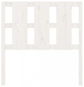 fehér tömör fenyőfa ágyfejtámla 105,5x4x100 cm