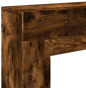 füstös tölgy színű szerelt fa kandallóburkolat 100x30x87,5 cm