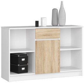 Komód Briar  (fehér + szonoma tölgy). 1069832