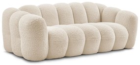 Bézs buklé kanapé 232 cm Hippolyte – Bobochic Paris