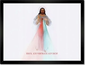 Poszterek keretben 40x30 Jesus Ich vertraue Dich