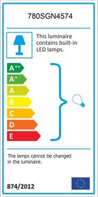 Opviq függőlámpa, krém