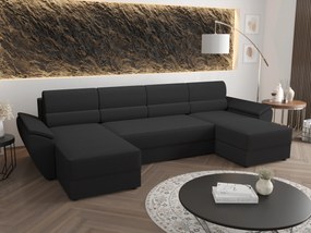 Sarok ülőgarnitúra U Radiant U2 (fekete). 1057516