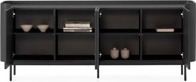 Fekete komód 200x80x40 cm Willa – MOME