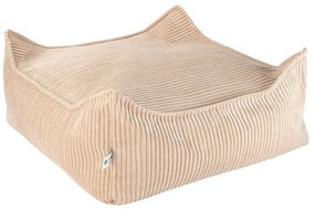 Világosbarna kordbársony gyerek babzsákfotel Square – Wigiwama