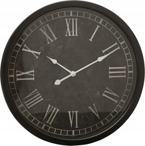 Falióra 40x7 Eurofirany fekete fehér kerek számlap római számok