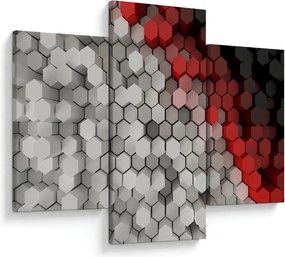 Kép - 3D hatszögek (90x60 cm)