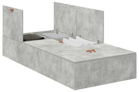 Ágykeret Beton szürke Beton Egyszemélyes Tartós