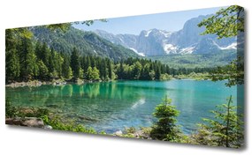 Vászonfotó Természet-hegység Lake Forest 100x50 cm