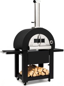 Klarstein Diavolo Napoletana, pizzakemence, faszénhez, rozsdamentes acél