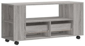 szürke sonoma színű szerelt fa TV-szekrény 102x34,5x43 cm