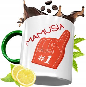 Zöld Bögre Anyukáknak Születésnapi Ajándék fényképes nyomtatással