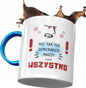 Kék Bögre Magdolnának Ajándék Nyomtatott Fotóval