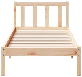 tömör fenyőfa extra hosszú ágykeret matrac nélkül 100 x 210 cm