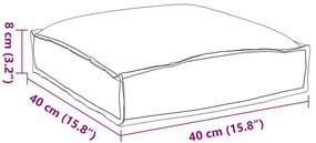 Raklap Párnák 4 db-os Krém 40x40x8 cm Oxford anyag