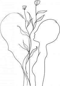 Poszter 20x30cm A szív és a természet kombinációja