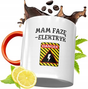 NarancssĂĄrga Bögre VillanyszerelĆnek TökĂ©letes AjĂĄndĂ©k fĂ©nykĂ©pes nyomtatĂĄssal