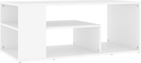 vidaXL fehér szerelt fa dohányzóasztal 100 x 50 x 40 cm