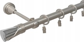 Lux Fém Függönykarnis 19 mm szimpla Szatén 160 cm MIX Végek