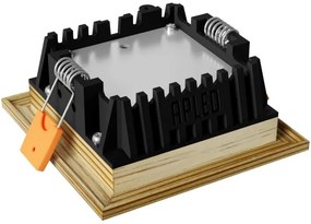 APLED - LED Lámpa SQUARE WOODLINE LED/3W/230V 4000K 9x9 cm fenyő tömör fa