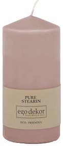 Top púder rózsaszín gyertya, égési idő 30 óra - Rustic candles by Ego dekor