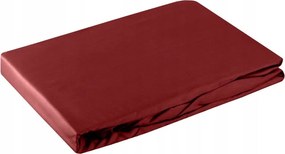 Gumis lepedő 220X200 c. piros pamut-szatén