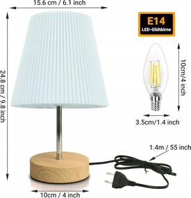 Hslighting Led érintőképernyős éjjeli lámpa 3 fényerőszint Hálószoba